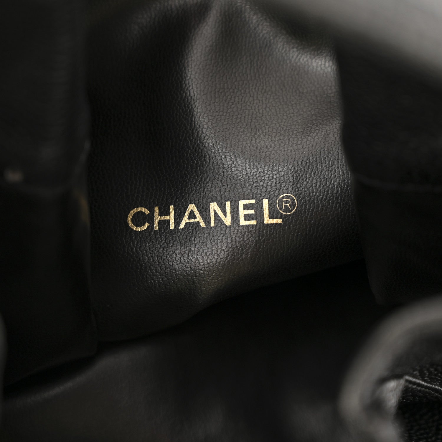 Chanel Caviar Quilted Drawstring Backpack Black 6 of 15