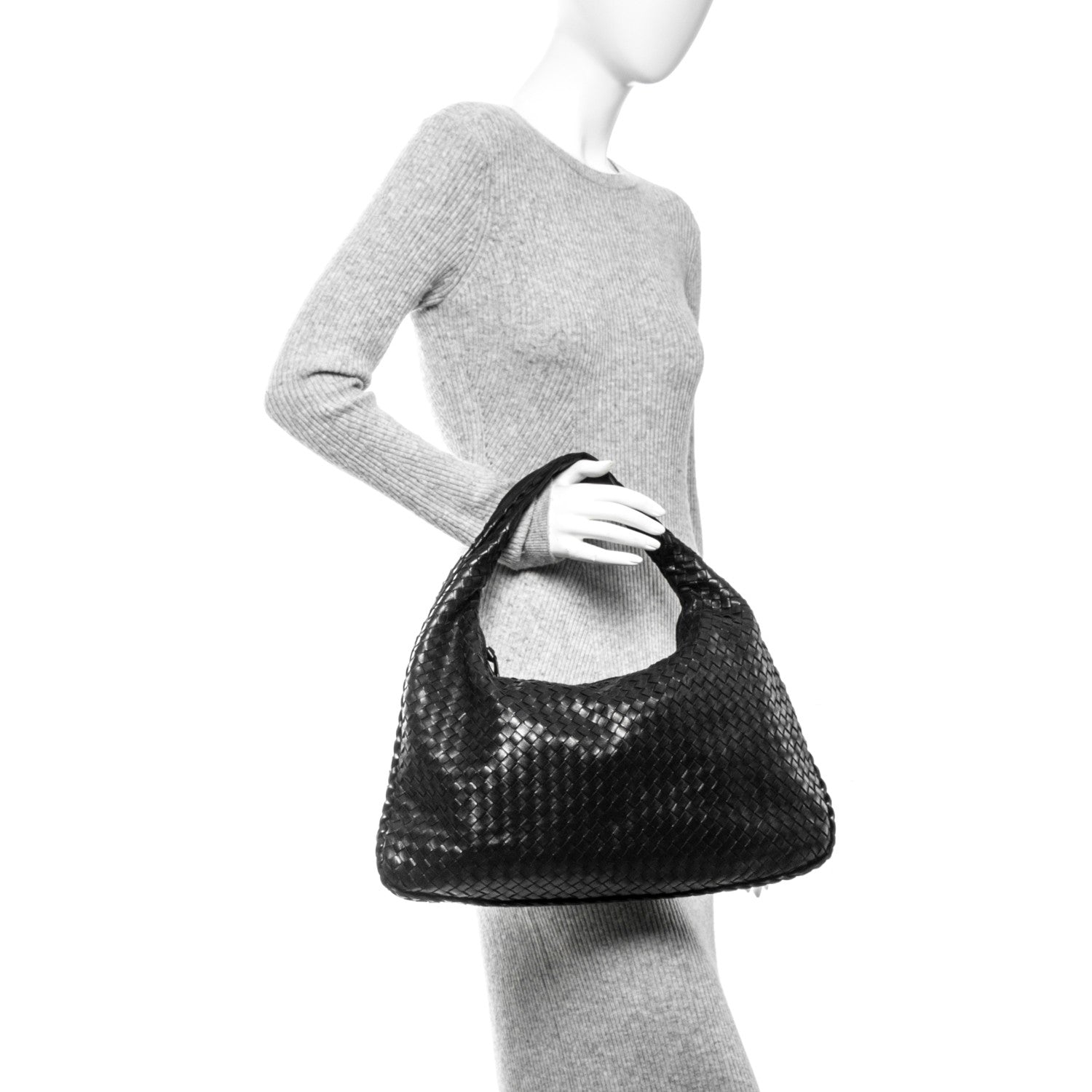Bottega Veneta Nappa Intrecciato Large Veneta Hobo Nero Black 2 of 5