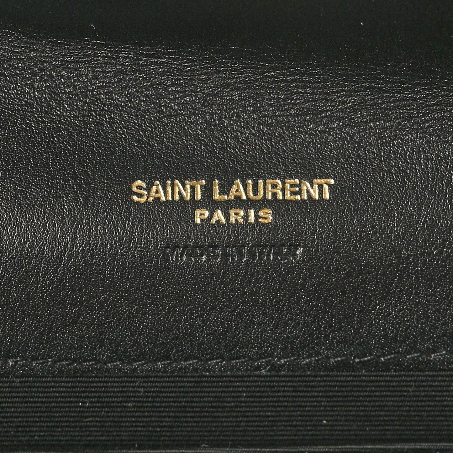 Nappa Patent Calfskin Two-Toned Monogram Pouch Alabastro Black