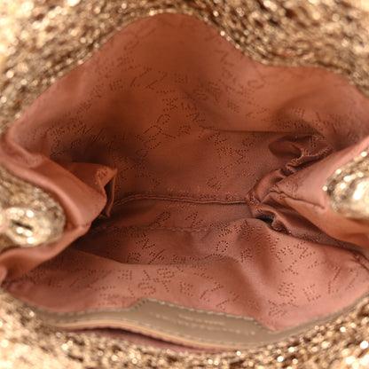 Stella McCartney Metallic Crackle Tiny Falabella Tote Gold 5 of 9