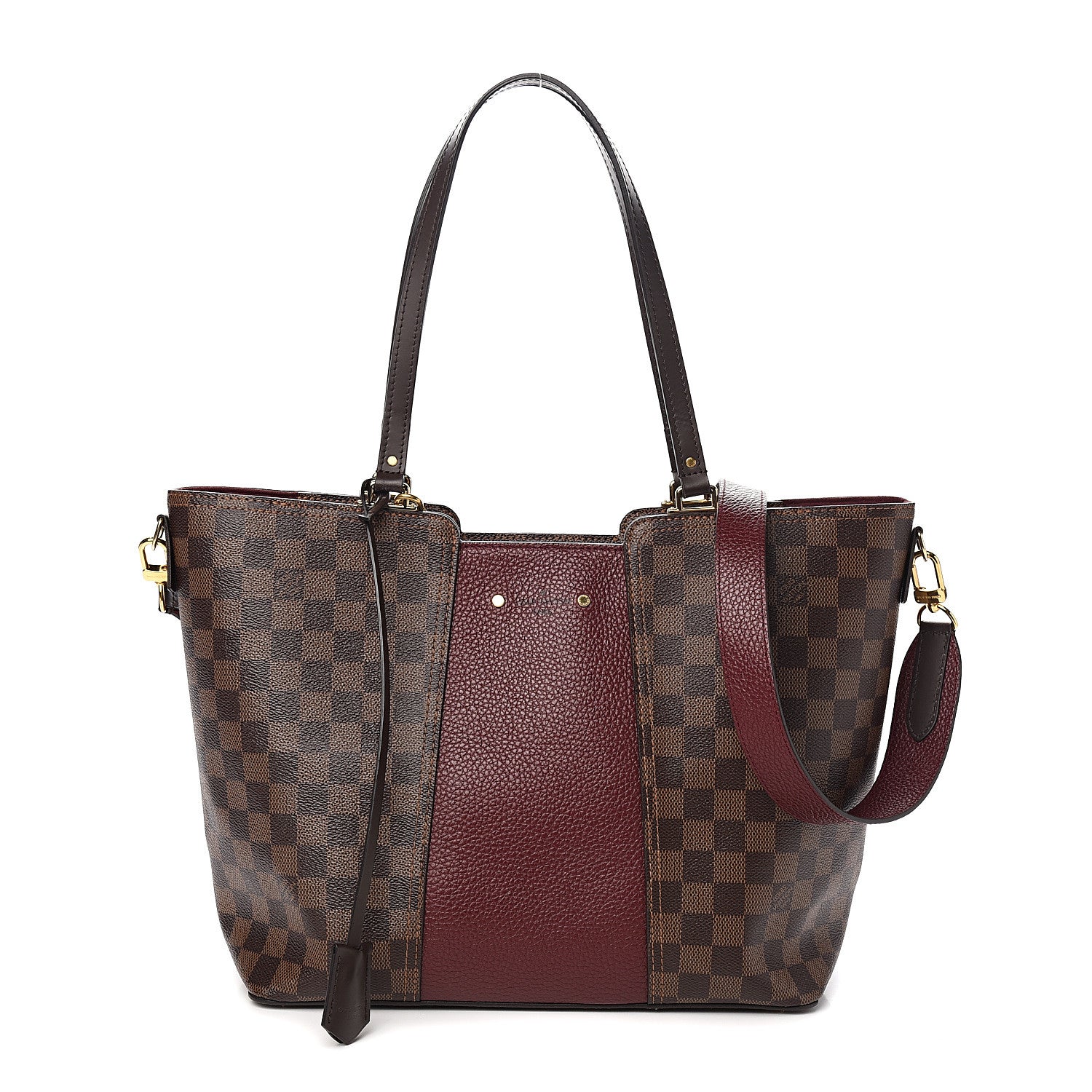 Louis Vuitton Damier Ebene Taurillon Jersey Bordeaux 1 of 9