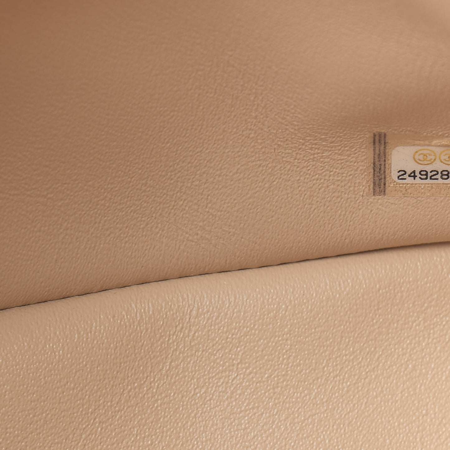 Caviar Quilted Jumbo Double Flap Beige