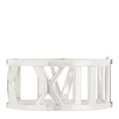 Tiffany Sterling Silver Wide Atlas Hinged Bangle Bracelet 1 of 3