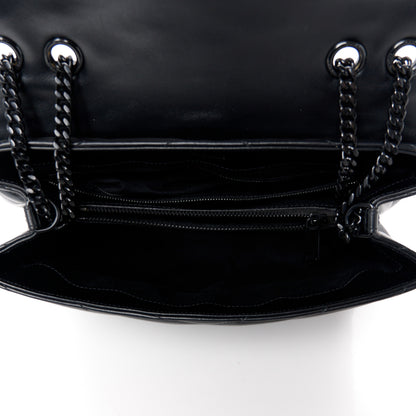 Saint Laurent Calfskin Y Quilted Monogram Monochrome Medium Loulou Chain Satchel Black 5 of 12