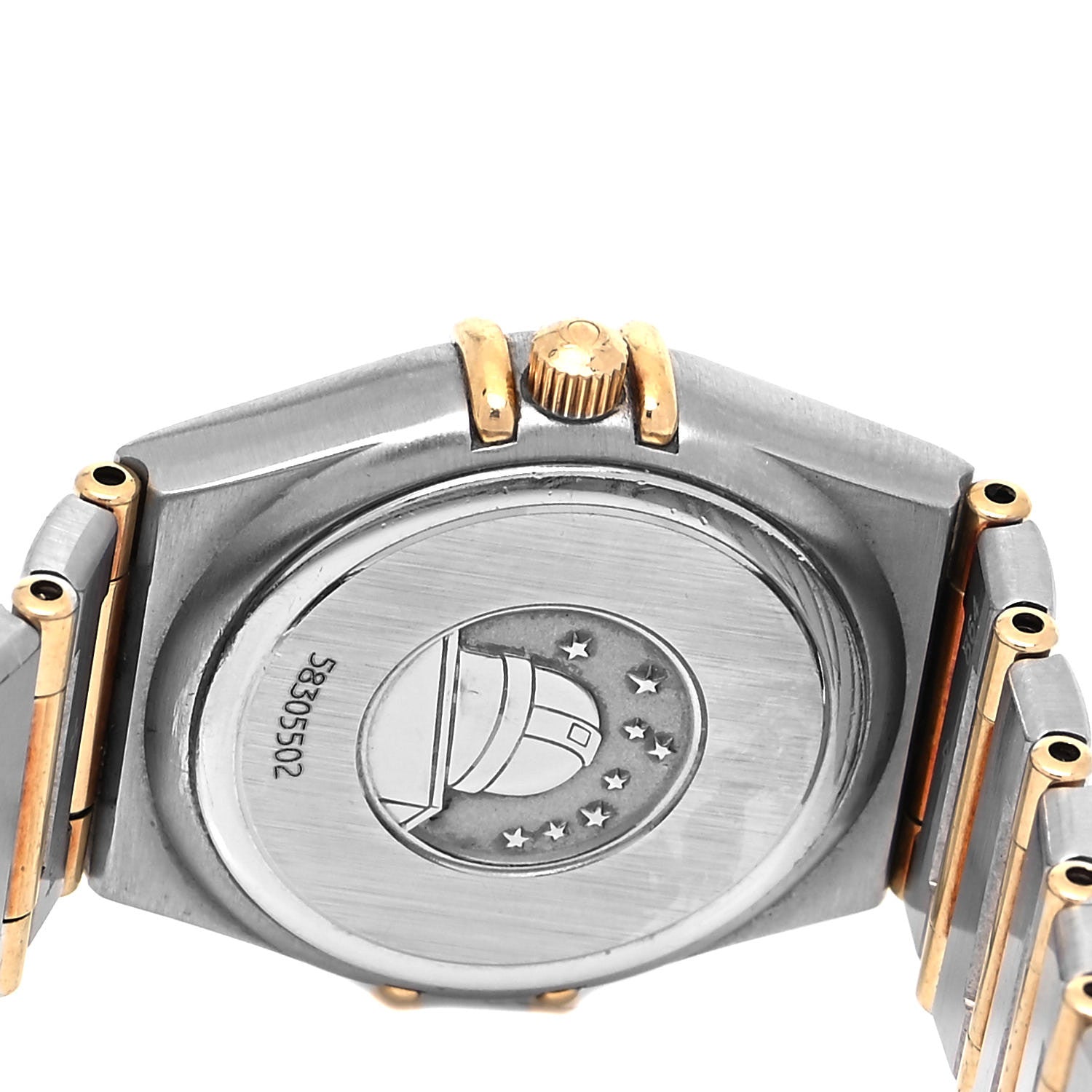 Omega Stainless Steel 18K Yellow Gold 25mm Constellation 95 Quartz Watch Champagne 1272.10.00 4 of 4