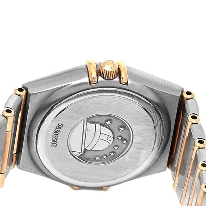 Omega Stainless Steel 18K Yellow Gold 25mm Constellation 95 Quartz Watch Champagne 1272.10.00 4 of 4