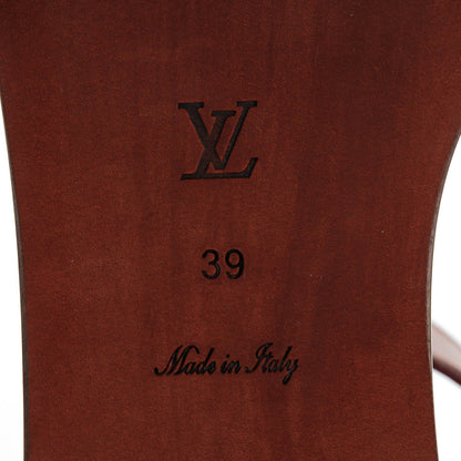 Louis Vuitton Calfskin Monogram Ocean Drive Flat Sandals 39 6 of 7