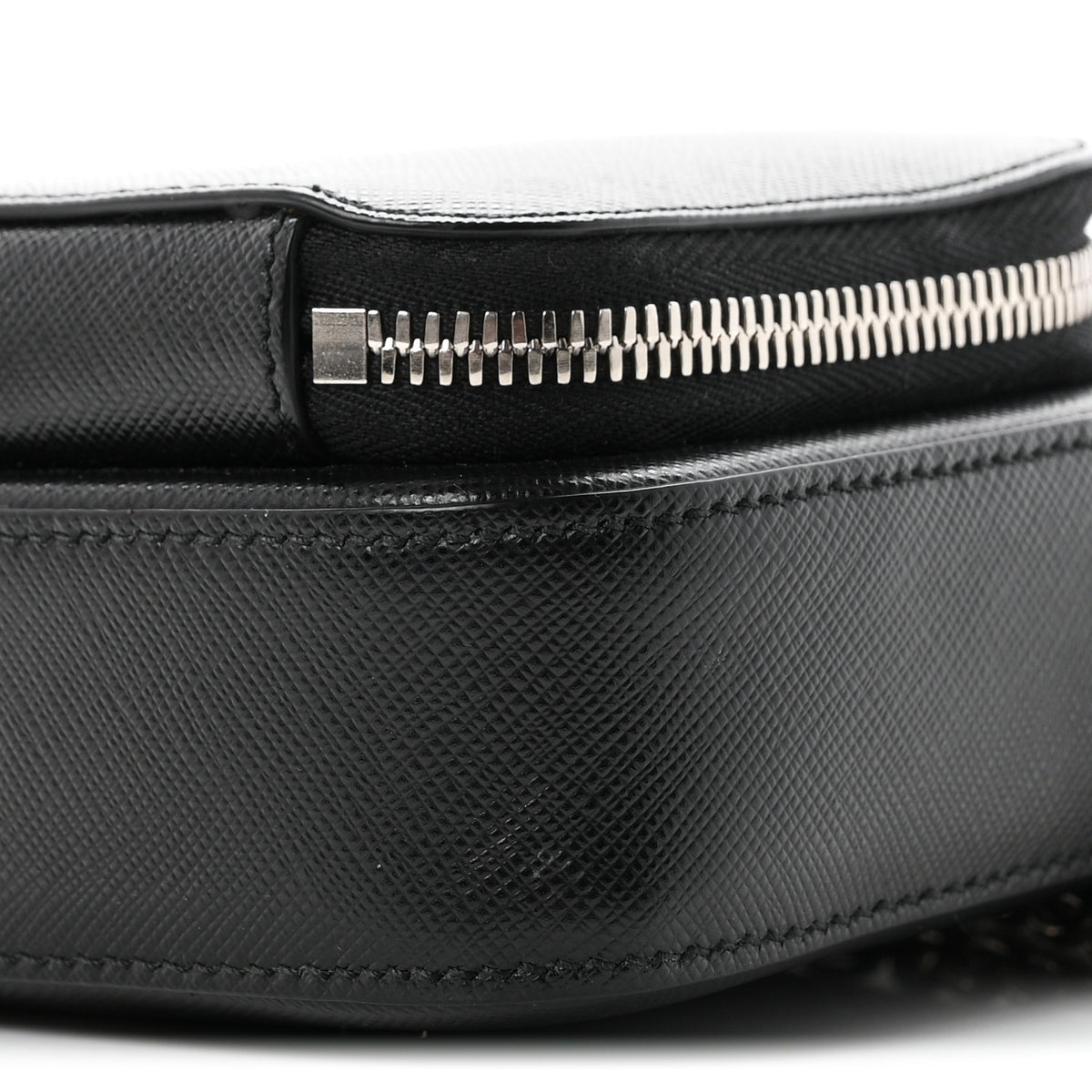 Saffiano Phone Crossbody Pouch  Black