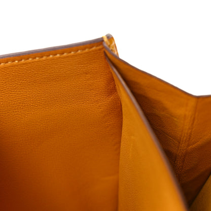 Hermes Shiny Alligator Constance Long Wallet Curry 10 of 10