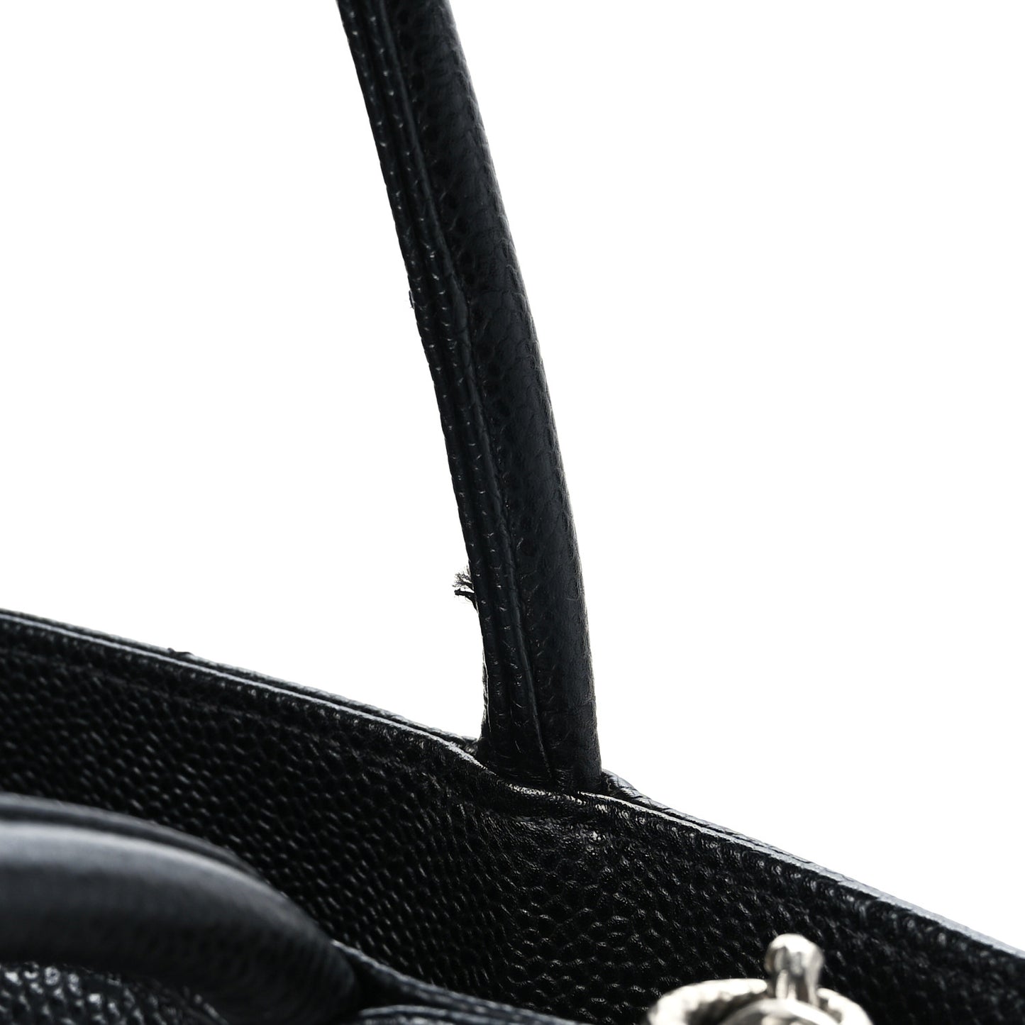 Caviar Quilted Medallion Tote Black