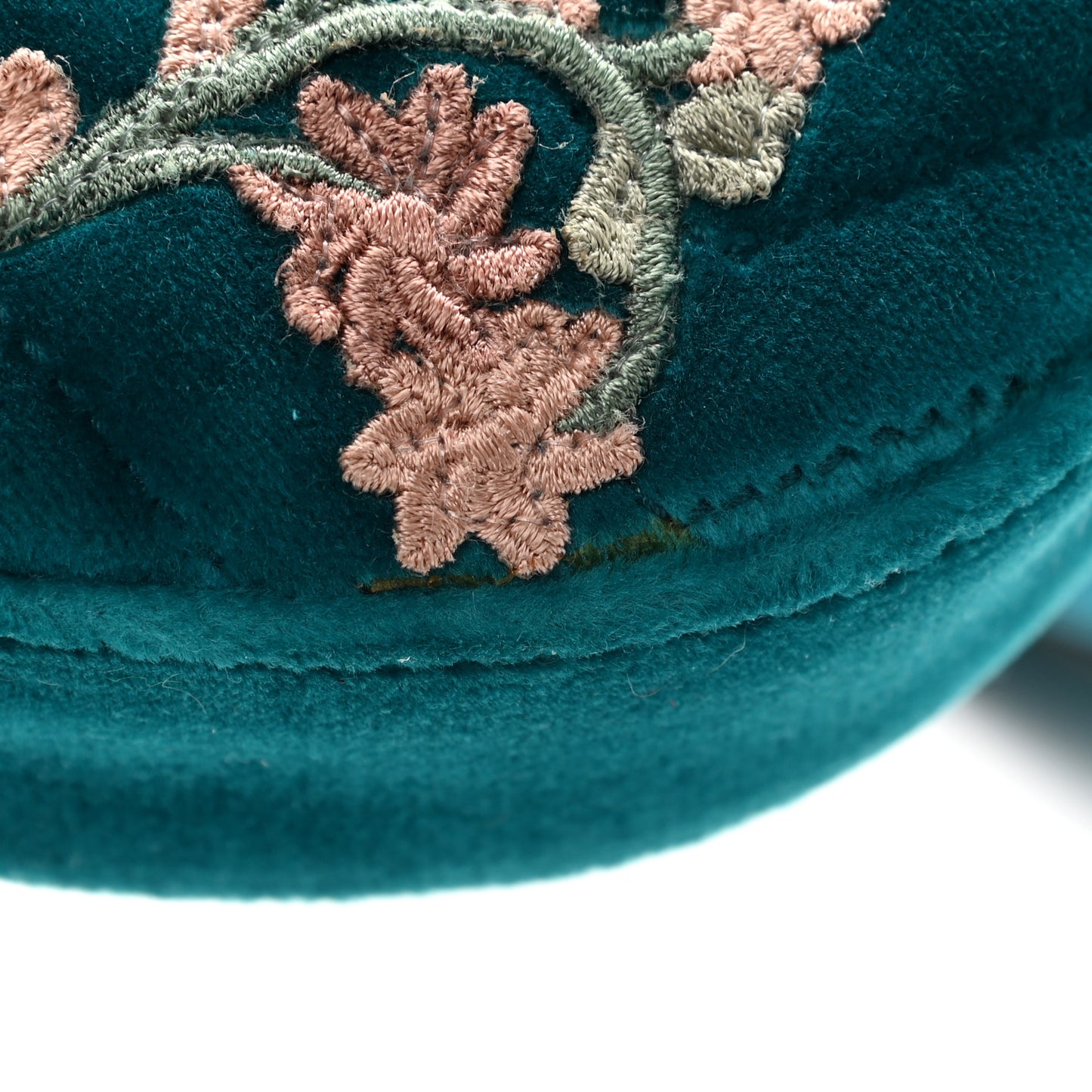 Velvet Matelasse Embroidered GG Marmont Belt Bag 85 34 Pavone Cyan