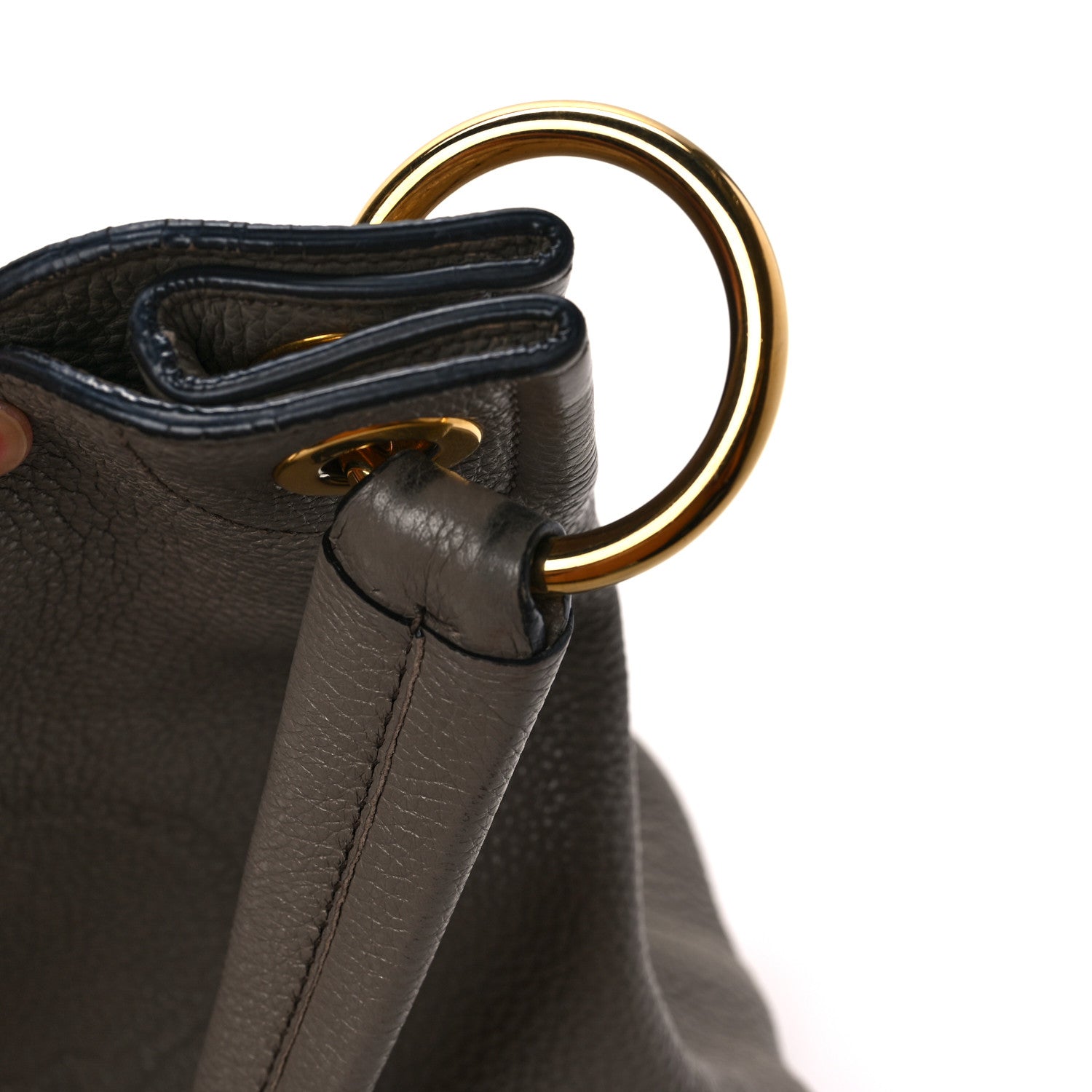 Prada Vitello Phenix Logo Hobo Taupe 11 of 13