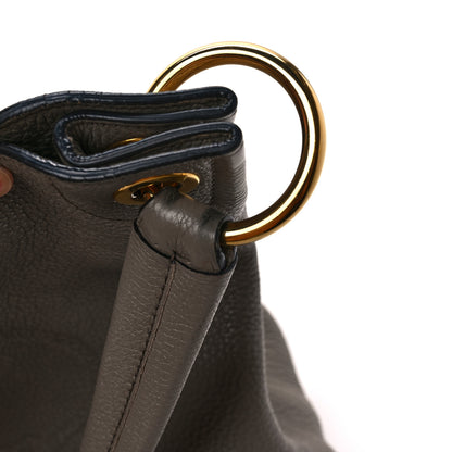 Prada Vitello Phenix Logo Hobo Taupe 11 of 13