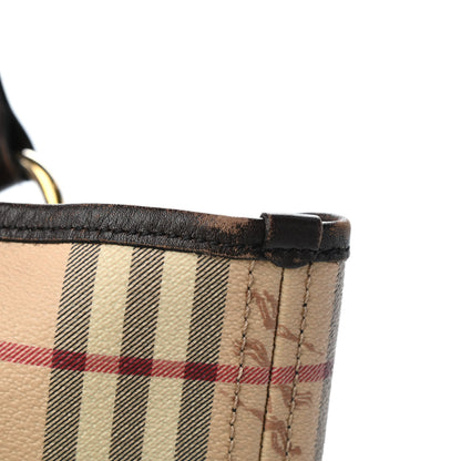 Burberry Haymarket Check Large Nick Tote Chocolate 10 of 12