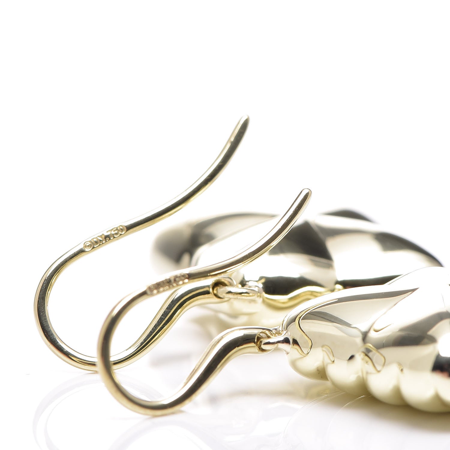 David Yurman 18K Gold 18mm Quatrefoil Drop Earrings 3 of 4