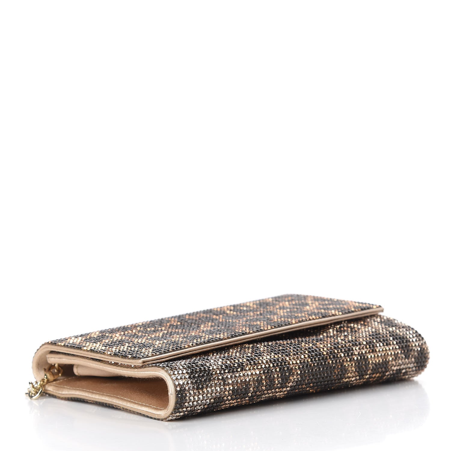 Judith Leiber Swarovski Crystal Fizzoni Leopard Clutch Champagne Multicolor 4 of 11