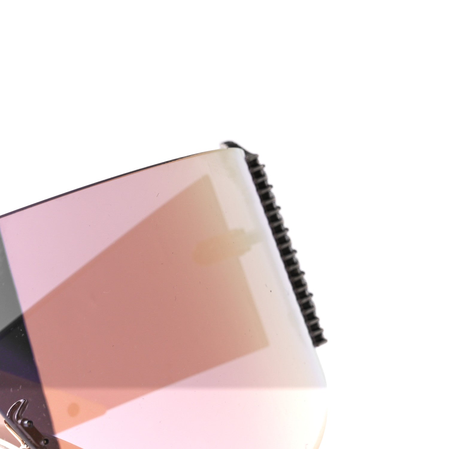 Fendi Mirrored Crystal Embellished FFreedom Shield Sunglasses FF 0382/S Pink 7 of 9