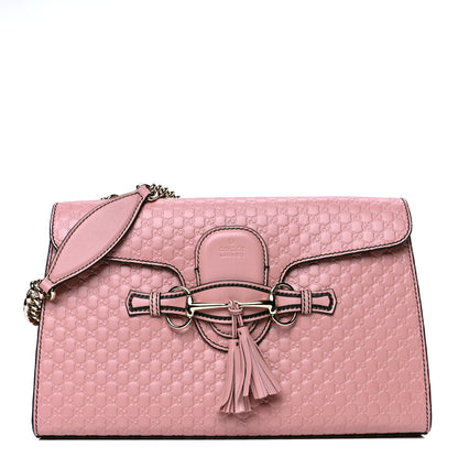 Gucci Microguccissima Medium Emily Chain Shoulder Bag Soft Pink 1 of 5