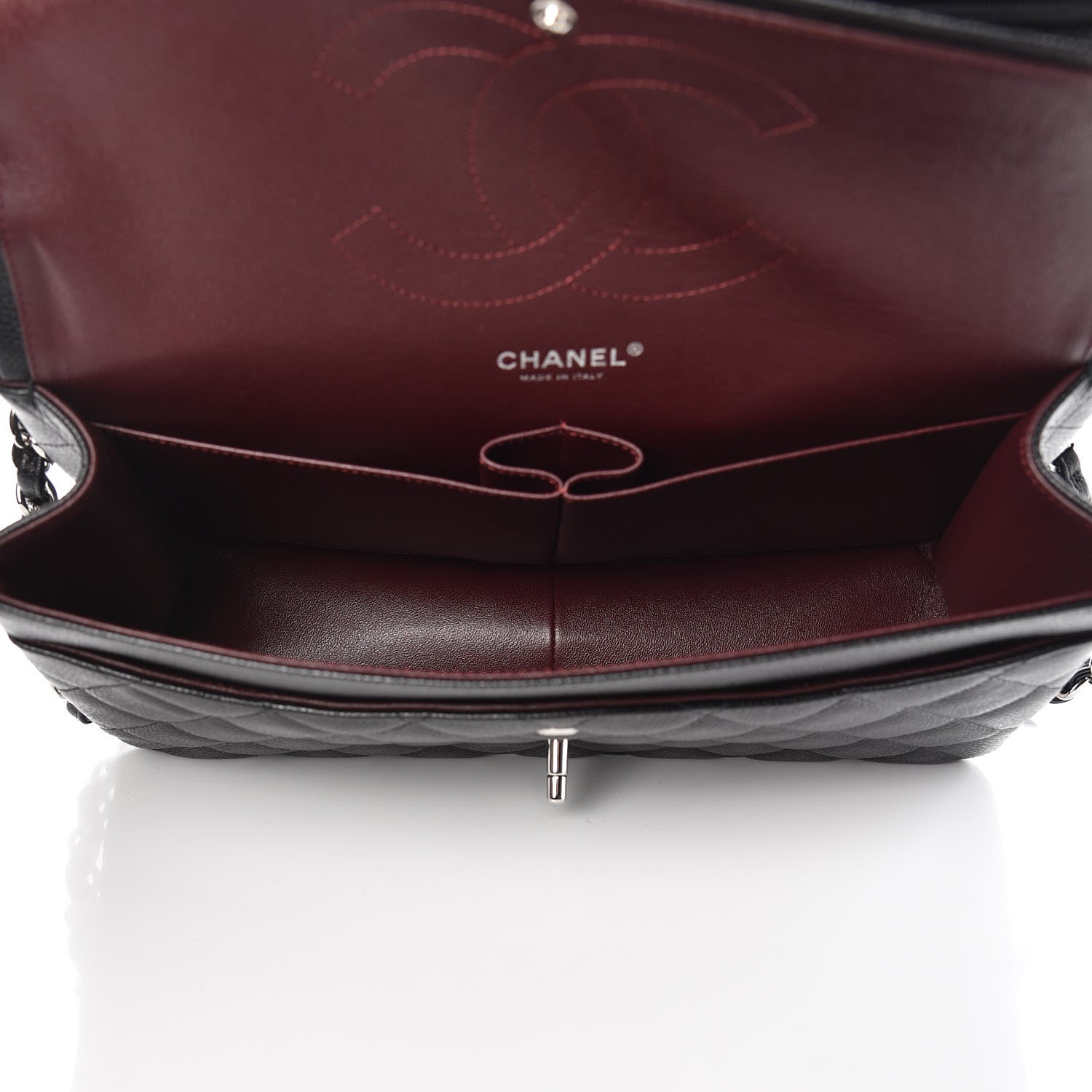 Chanel Caviar Quilted Jumbo Double Flap Black 5 of 10