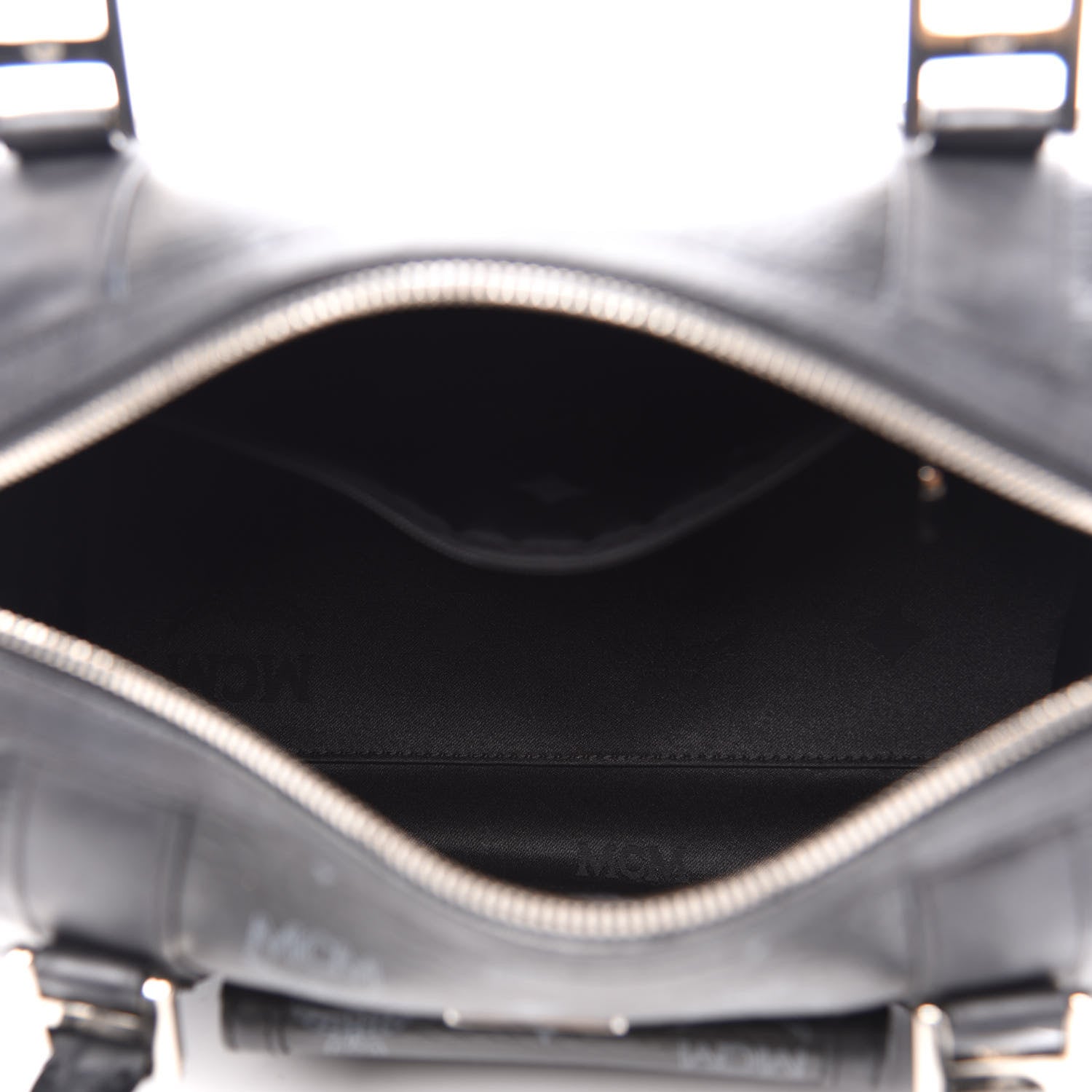 MCM Visetos Small Boston Bag Black 5 of 13