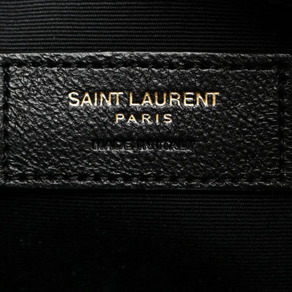 Saint Laurent Tweed Calfskin Monogram Lou Camera Bag Black 6 of 10