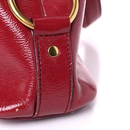 Saint Laurent Patent Calfskin Medium Muse Red 22 of 32