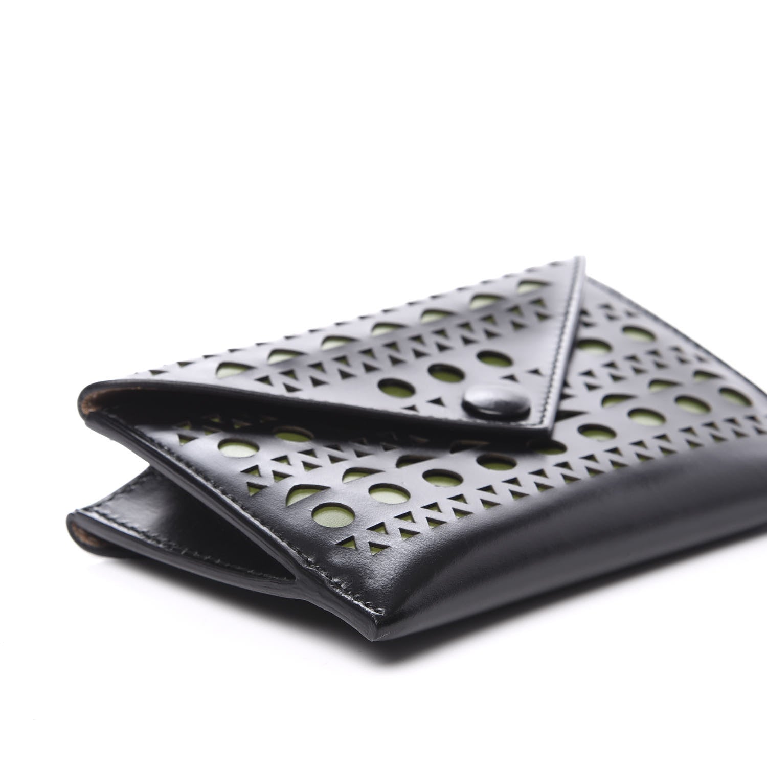 Alaia Calfskin Laser Cut iPhone Case Black 6 of 10