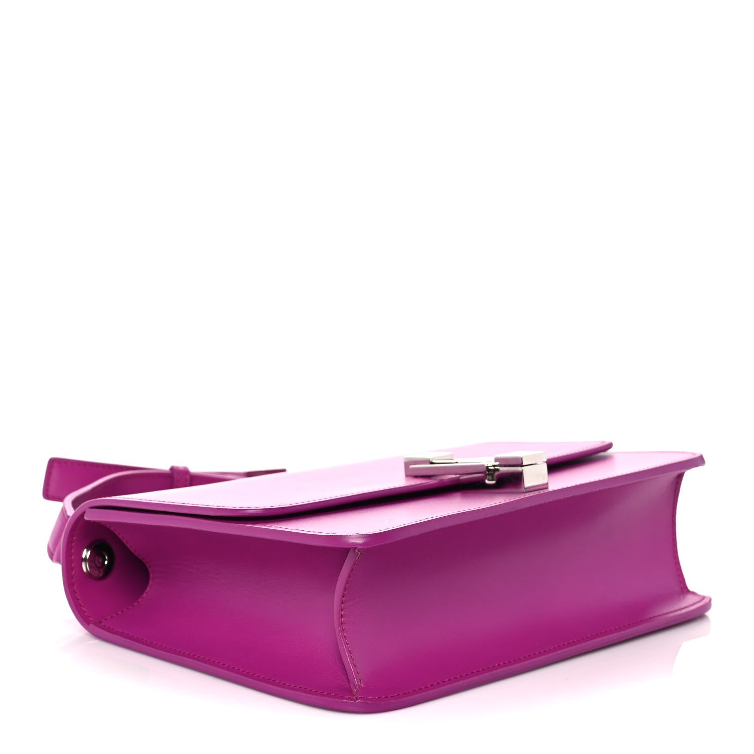 Saint Laurent Smooth Calfskin Le Carre Shoulder Bag Purple 4 of 12