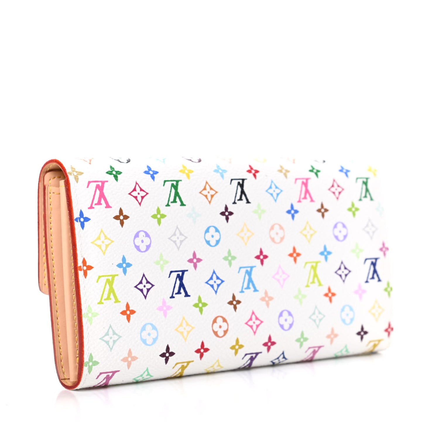 Monogram Multicolor Sarah Wallet White