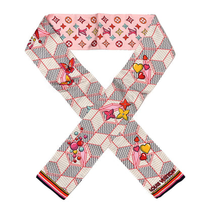 Louis Vuitton Silk Damier Pop Up Bandeau Azur 1 of 3
