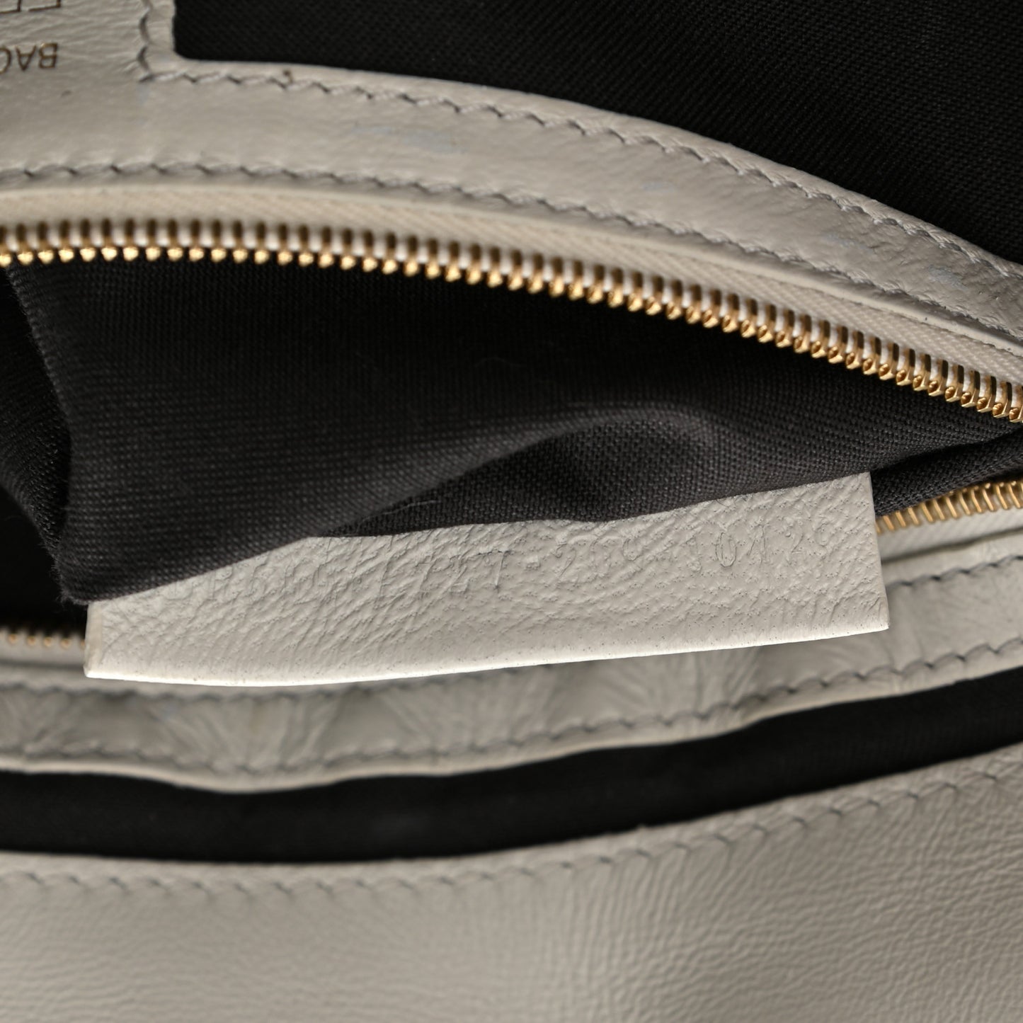 Nappa FF 1974 Embossed Baguette White