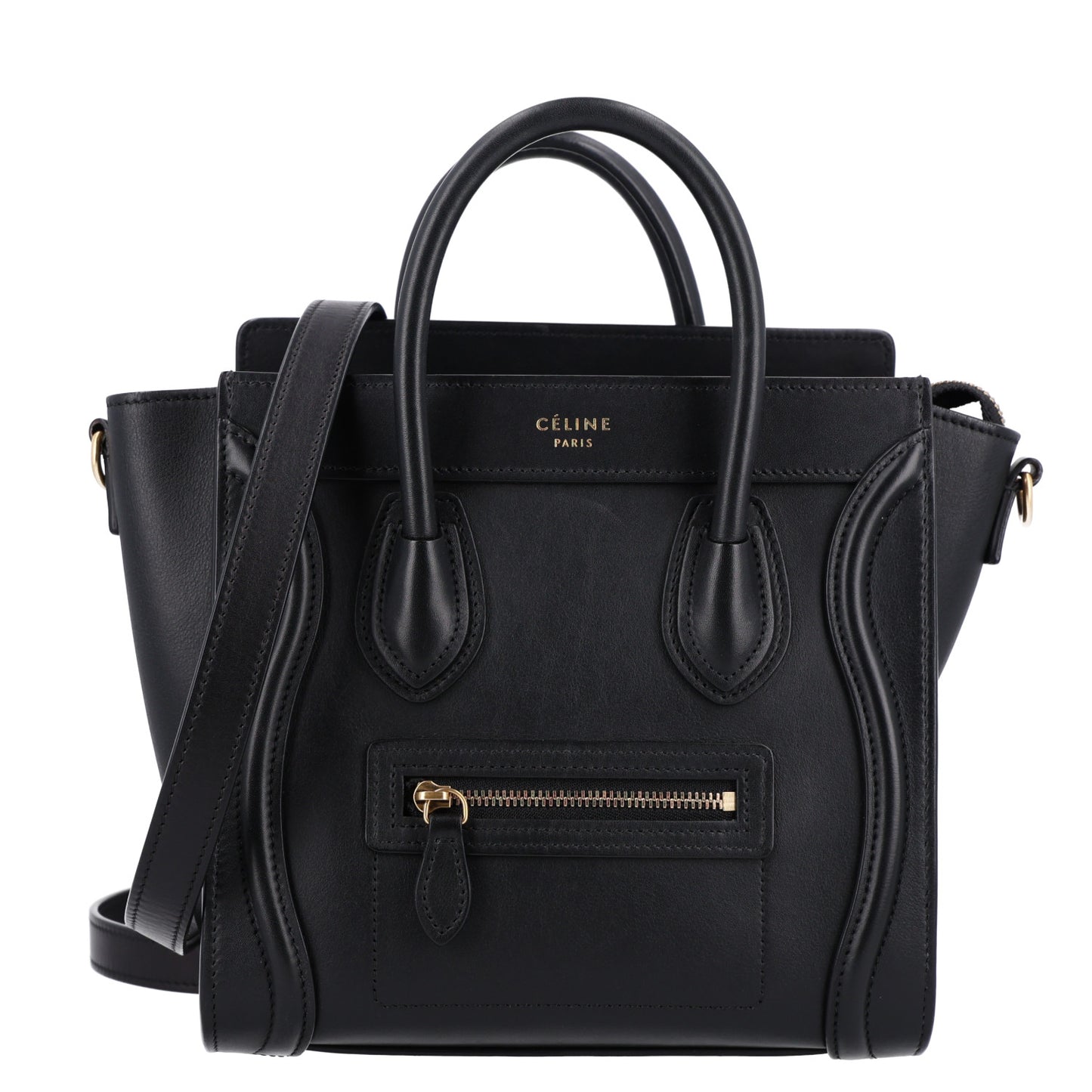 Smooth Calfskin Nano Luggage Black