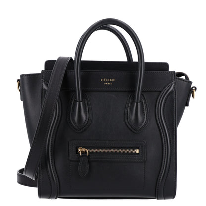 Celine Smooth Calfskin Nano Luggage Black 1 of 9