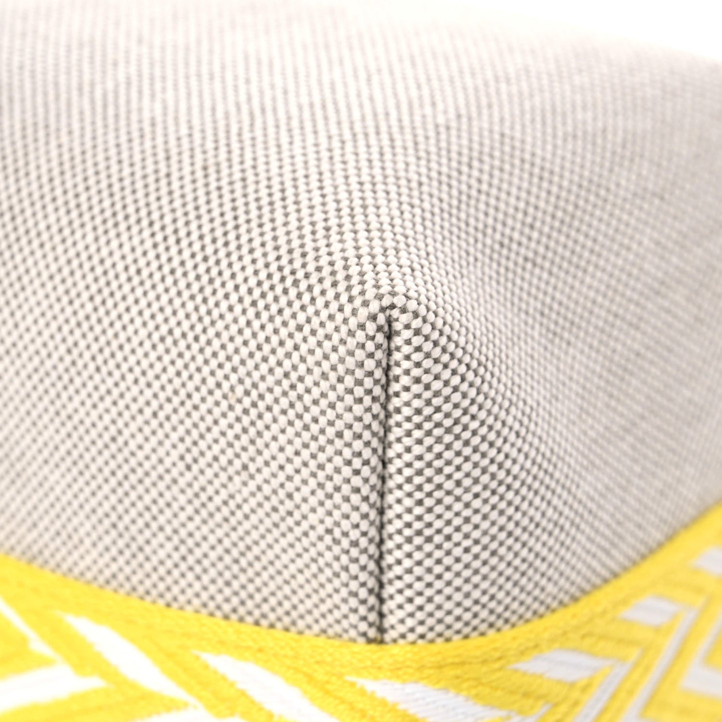 Canvas Small Bride-A-Brac Pouch Natural Jaune Citron