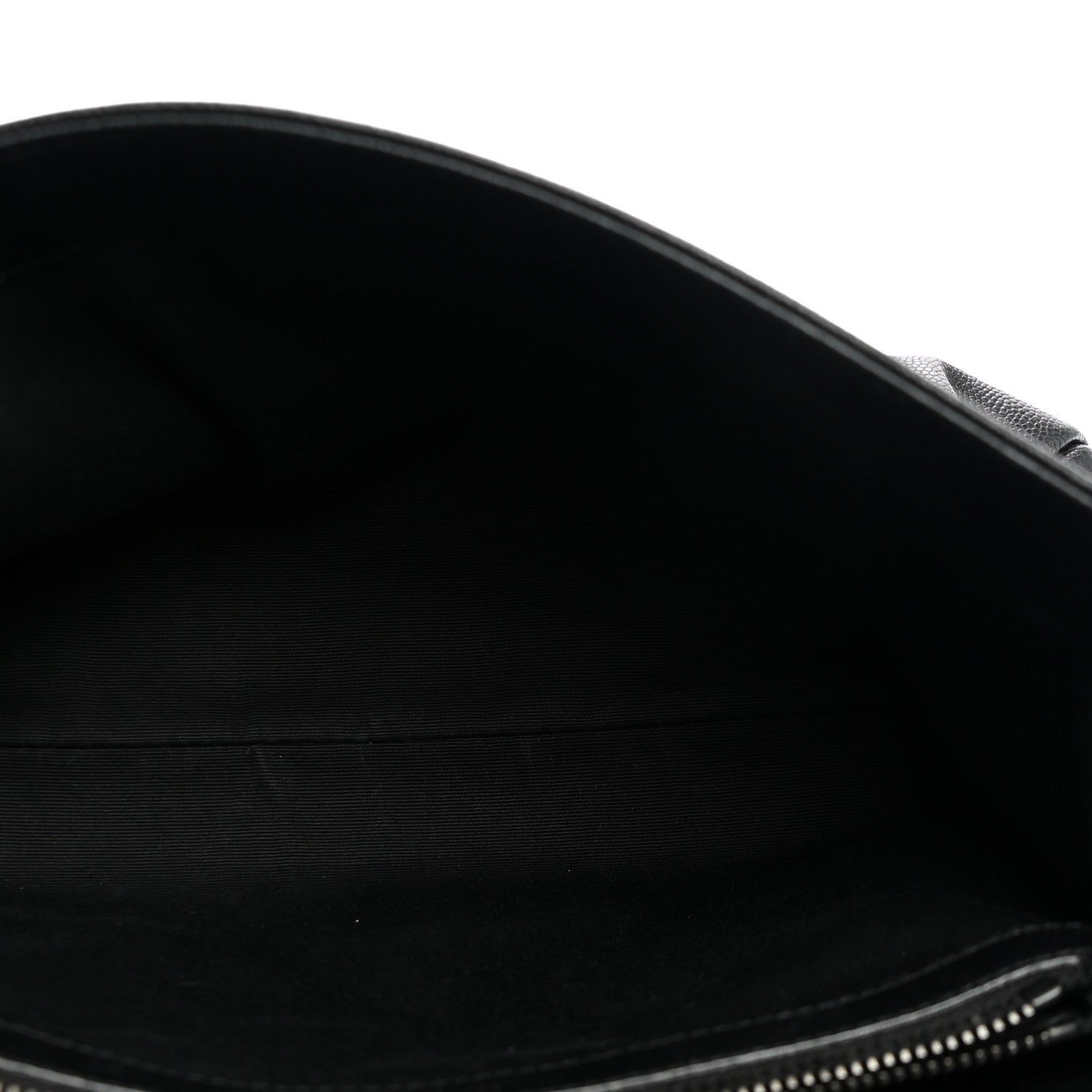 Saint Laurent Grain De Poudre Medium West Hollywood Monogram Fold-Over Black 5 of 9