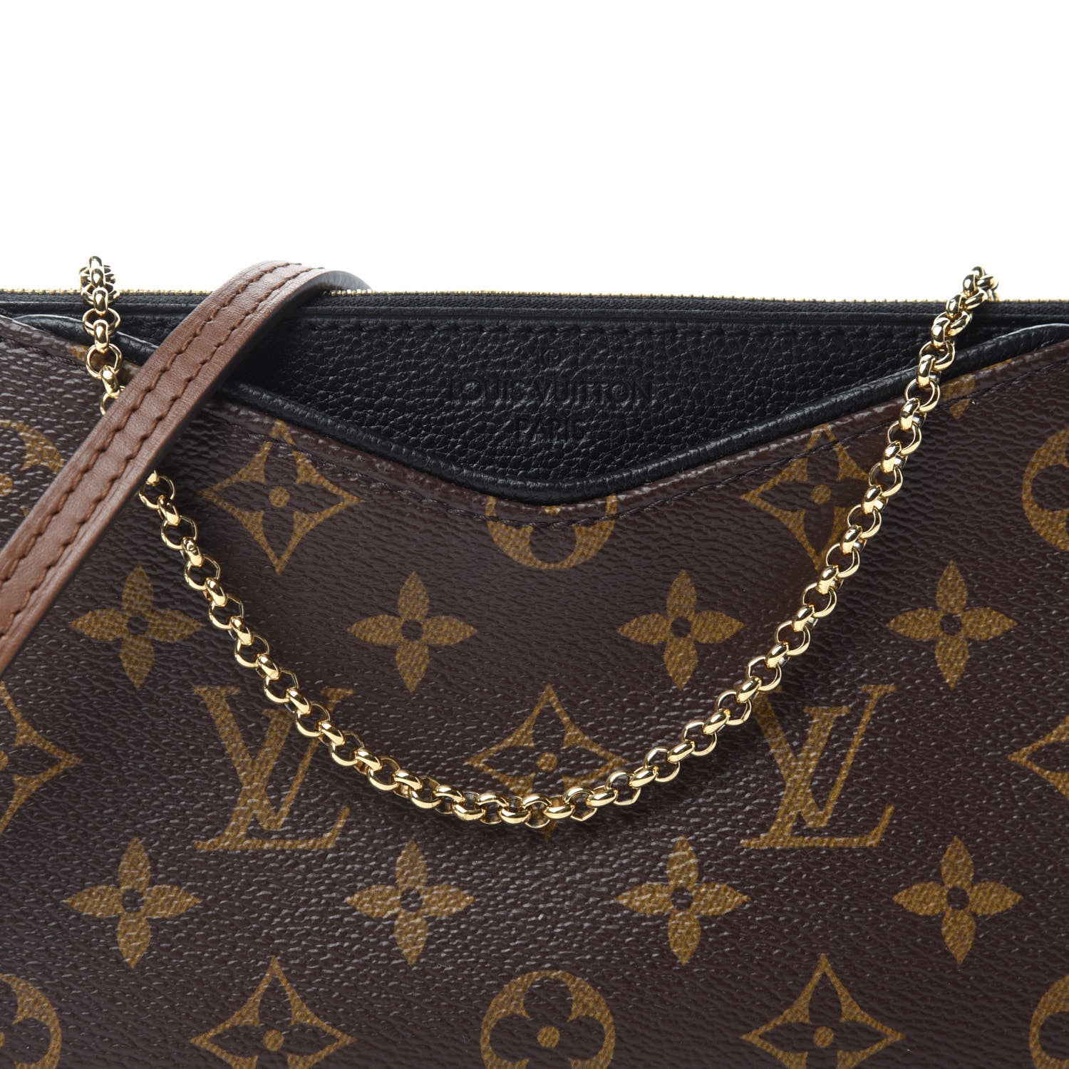 Louis Vuitton Monogram Pallas Clutch Black 10 of 10