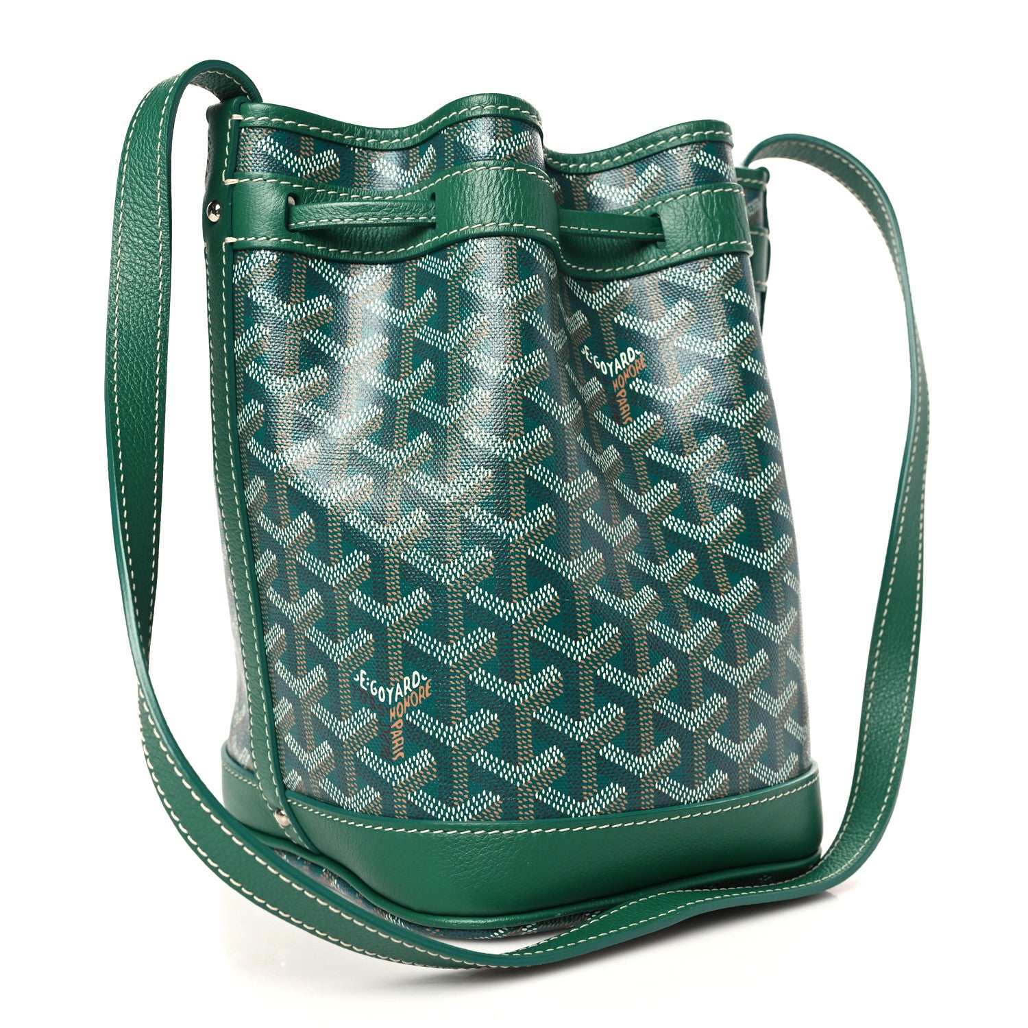 Goyard Goyardine Petit Flot Bucket Bag PM Green 3 of 8