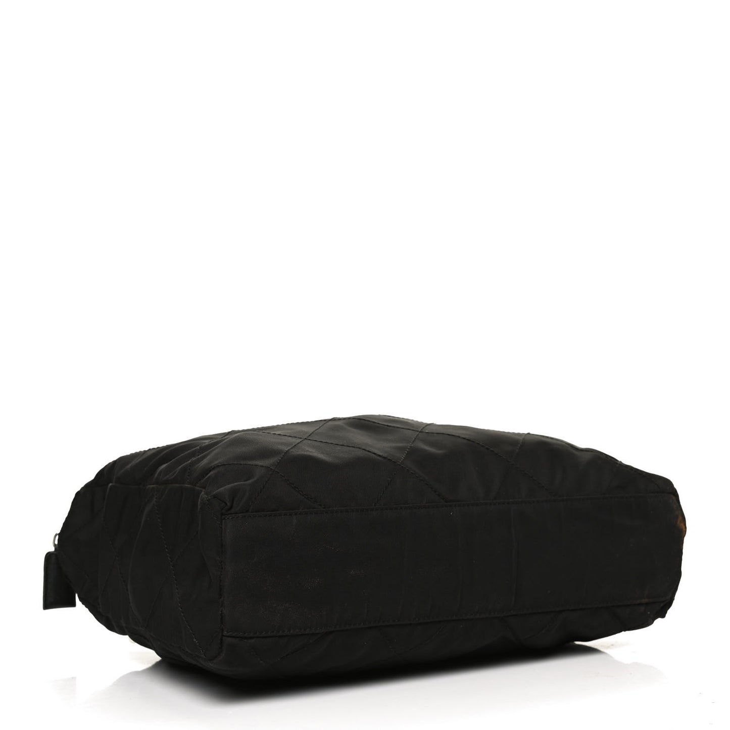 Tessuto Nylon Quilted Chain Tote Black