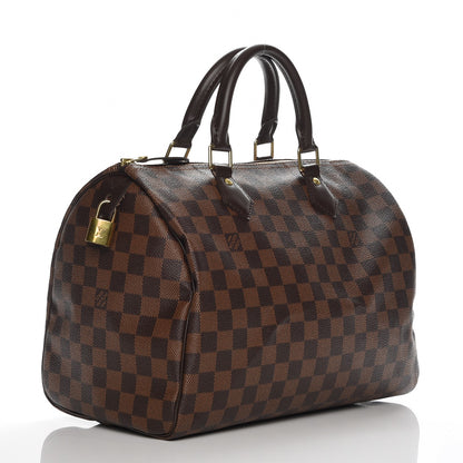 Louis Vuitton Damier Ebene Speedy 30 3 of 9