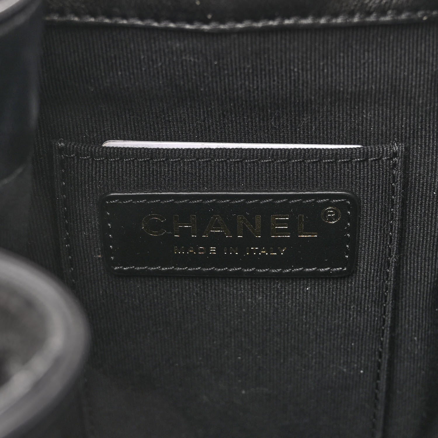 Chanel Calfskin Quilted CC Chain Bucket Backpack Black 6 of 10