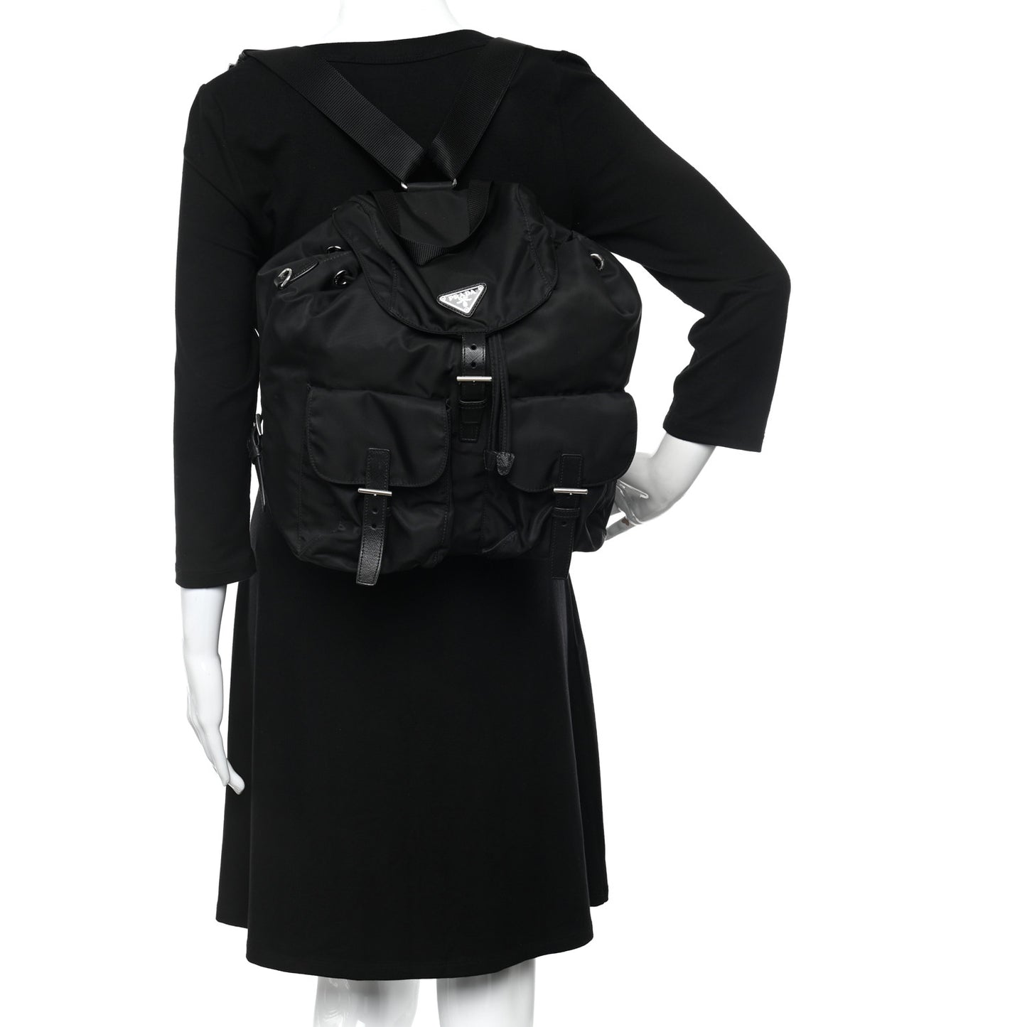 Tessuto Nylon Vela Backpack Black