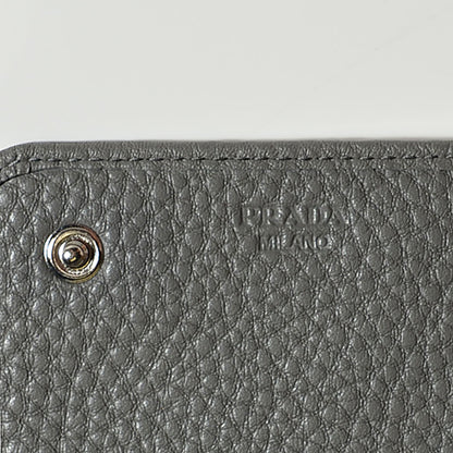 Prada Vitello Daino Flap Continental Wallet Marmo 7 of 9