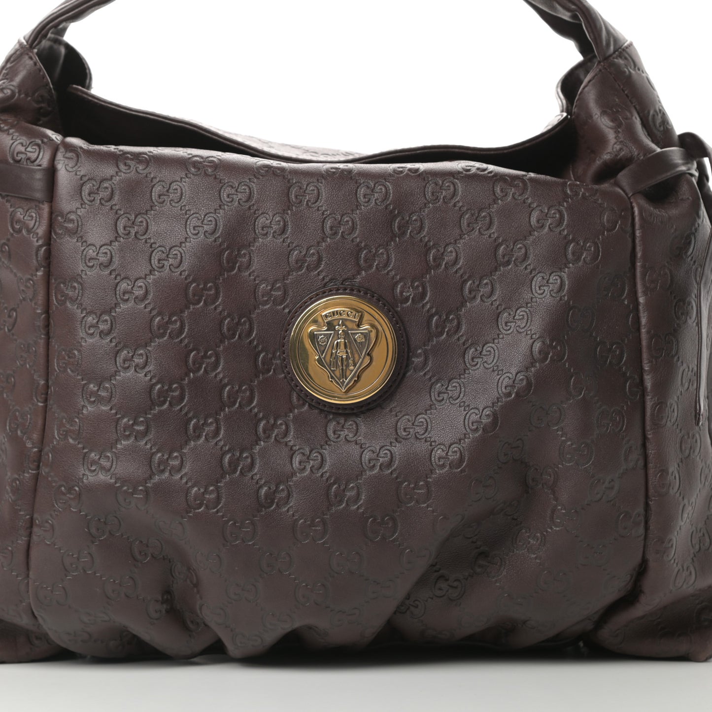 Guccissima Medium Hysteria Tote Chocolate