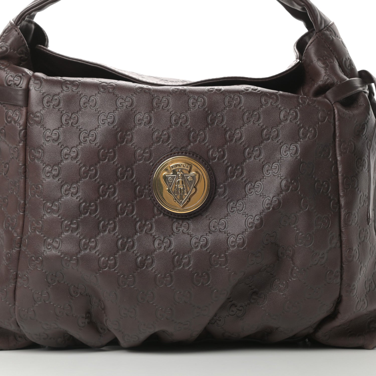Gucci Guccissima Medium Hysteria Tote Chocolate 8 of 11