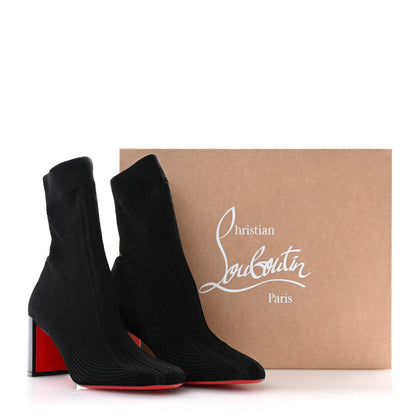 Christian Louboutin Nappa Knit Beyonstage 70 Ankle Boots 40 Black 8 of 8