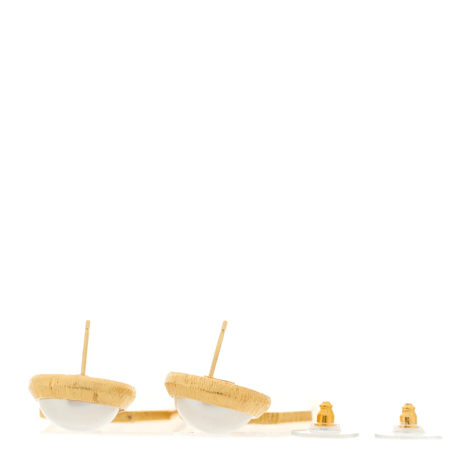 Chanel Pearl CC Tags Drop Earrings Gold 3 of 5