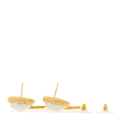 Chanel Pearl CC Tags Drop Earrings Gold 3 of 5