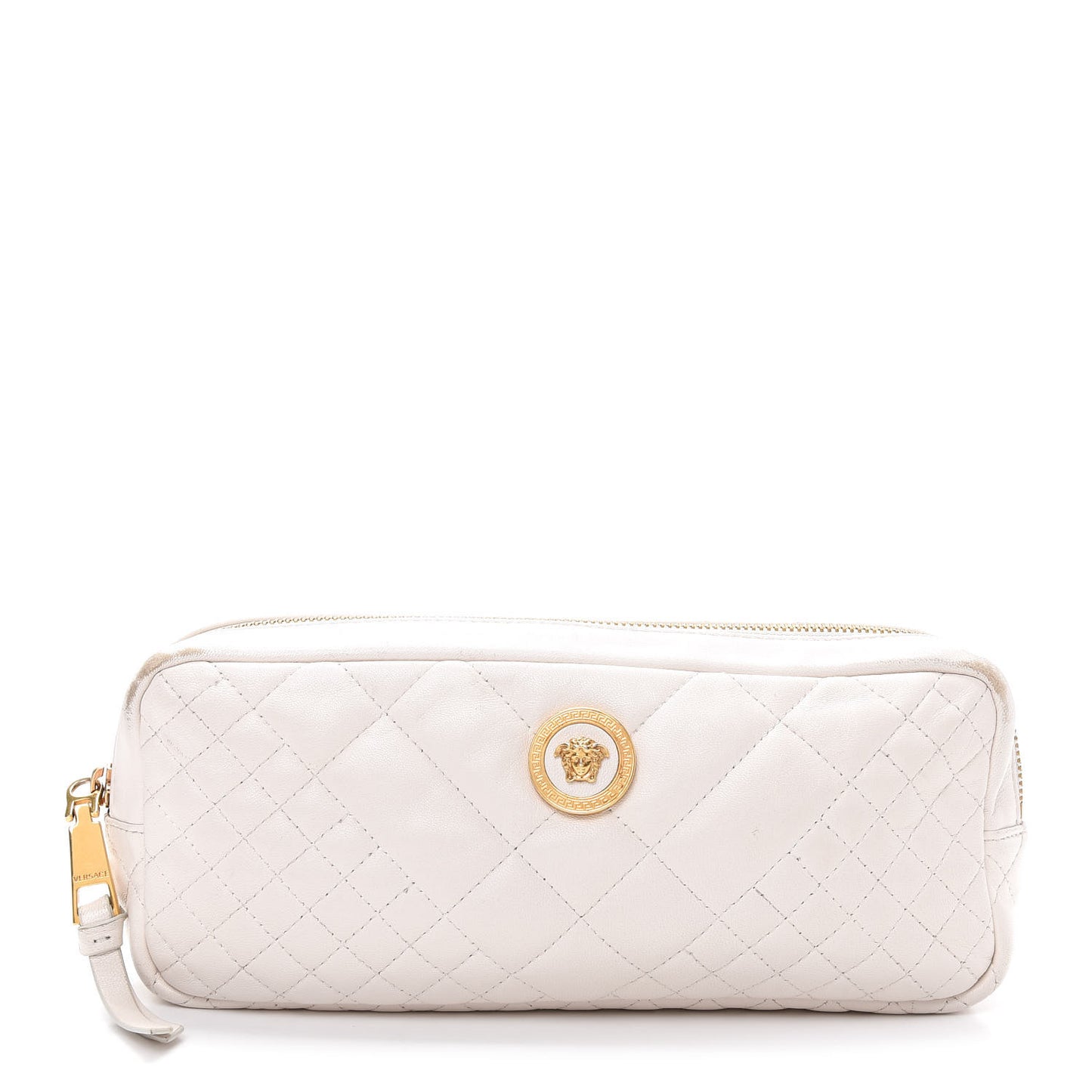 Nappa Barocco Quilted Vanitas Medea Belt Bag White