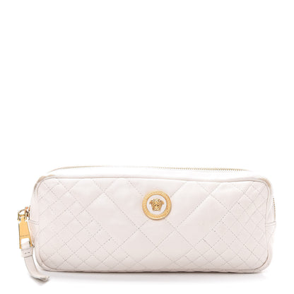 Versace Nappa Barocco Quilted Vanitas Medea Belt Bag White 1 of 12