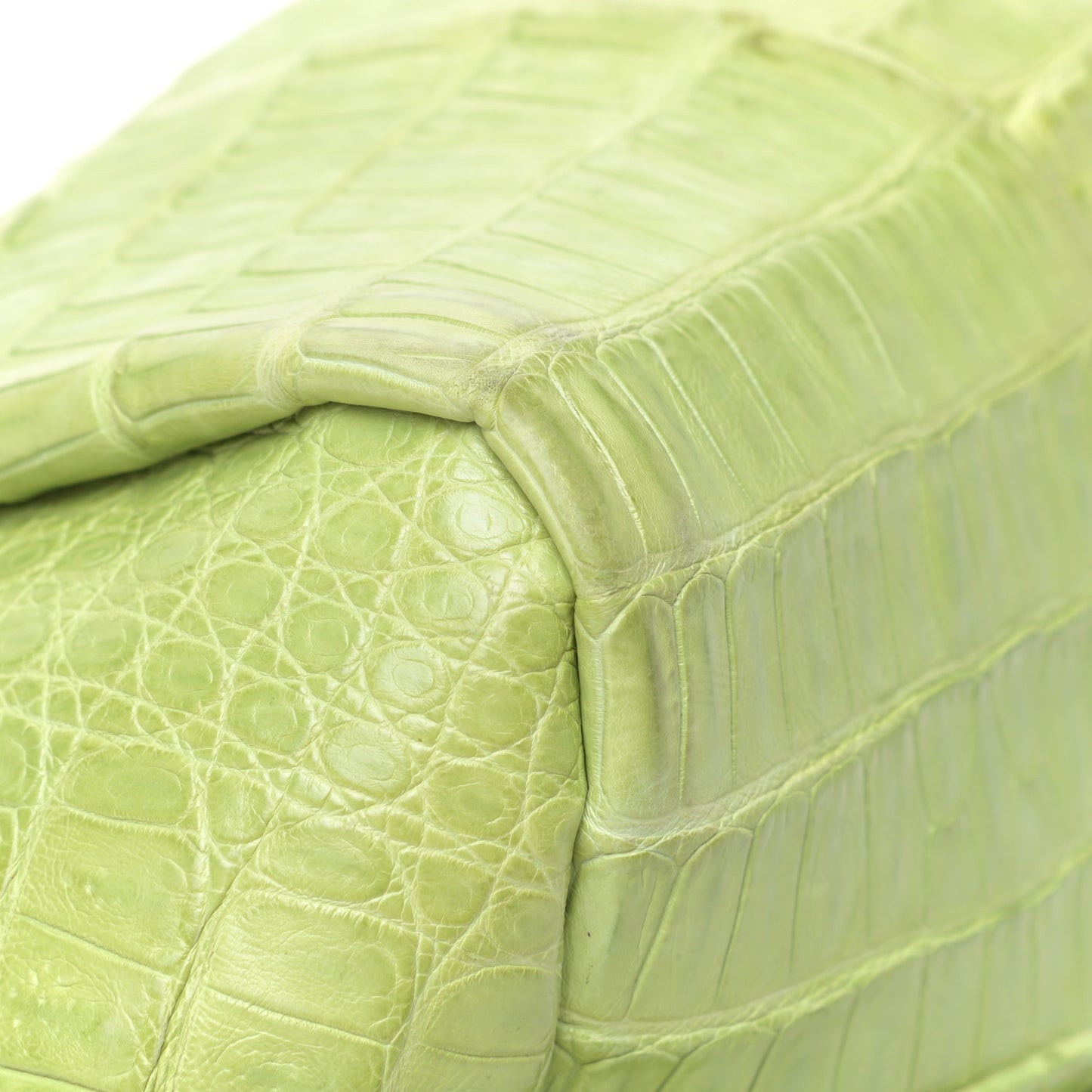 Crocodile Tote Lime